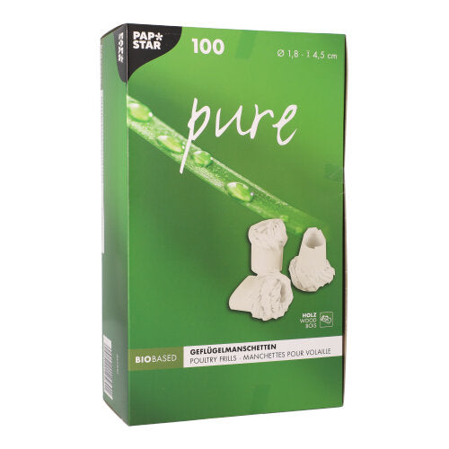 Geflügelmanschetten "pure" Ø 1,8 cm · 4,5 cm weiss