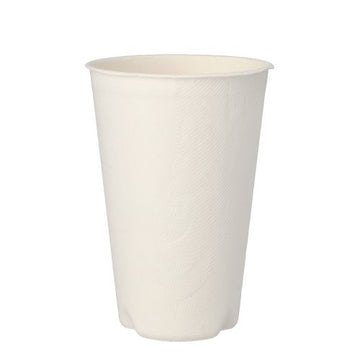 Trinkbecher Zuckerrohr "pure" 0,4 l Ø 9 cm · 13 cm weiss für Heißgetränke