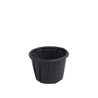 Dressingbecher, Papier 10 ml Ø 3,5 cm · 2,2 cm schwarz