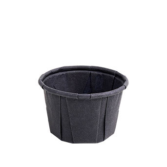 Dressingbecher, Papier 25 ml Ø 4,4 cm · 2,8 cm schwarz