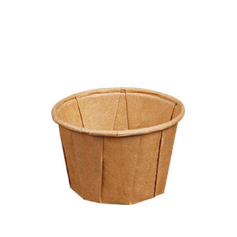 Dressingbecher, Papier "pure" 35 ml Ø 5 cm · 3,1 cm braun