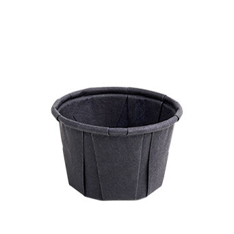 Dressingbecher, Papier 35 ml Ø 5 cm · 3,1 cm schwarz