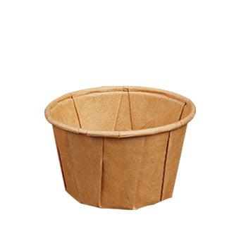 Dressingbecher, Papier "pure" 50 ml Ø 5,8 cm · 3,5 cm braun