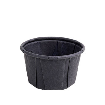 Dressingbecher, Papier 50 ml Ø 5,8 cm · 3,5 cm schwarz