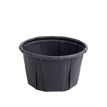 Dressingbecher, Papier 90 ml Ø 6,6 cm · 4,2 cm schwarz