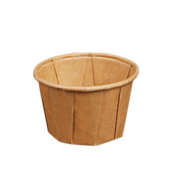 Dressingbecher, Papier "pure" 110 ml Ø 7 cm · 4,2 cm braun