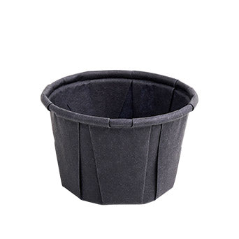 Dressingbecher, Papier 110 ml Ø 7 cm · 4,2 cm schwarz