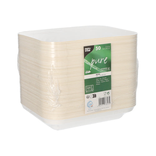 Deckel, Zuckerrohr "pure" 3,5 cm x 20,3 cm x 15,3 cm weiss
