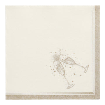 Servietten "ROYAL Collection" 1/4-Falz 40 cm x 40 cm gold "Festivities"