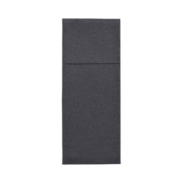 Servietten "ROYAL Collection" 40 cm x 30 cm schwarz mit Besteckfalz