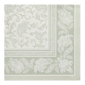 Servietten "ROYAL Collection" 1/4-Falz 40 cm x 40 cm jadegrün "Ornaments"