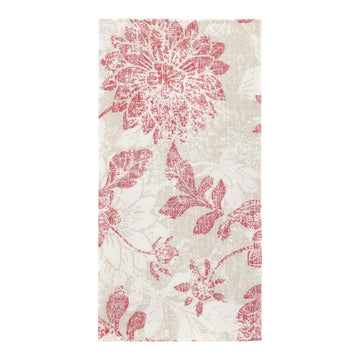 Servietten "ROYAL Collection" 1/8-Falz 40 cm x 40 cm bordeaux "Flowers"