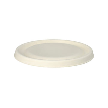 Deckel für Schalen Zuckerrohr "pure" rund Ø 17 cm · 1,2 cm weiss