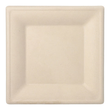 Teller, Zuckerrohr "pure" eckig 26 cm x 26 cm natur