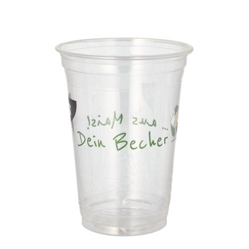 Trinkbecher PLA 0,4 l Ø 9,5 cm · 12,7 cm "Becher aus Mais"