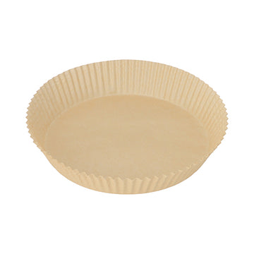 Backpapiere Ø 20 cm · 4,5 cm braun für Heißluftfritteusen