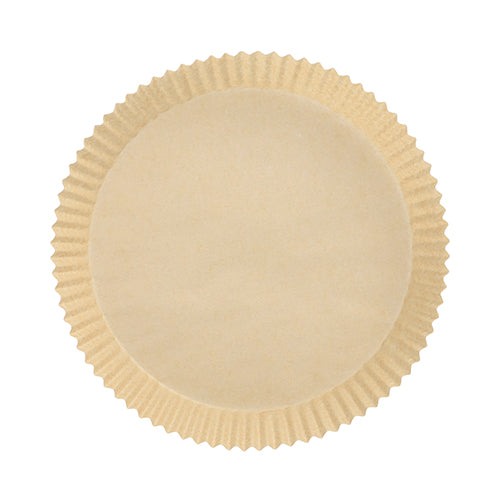 Backpapiere Ø 20 cm · 4,5 cm braun für Heißluftfritteusen
