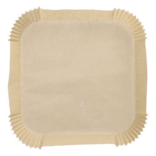 Backpapiere 23 cm x 23 cm x 4,5 cm braun für Heißluftfritteusen