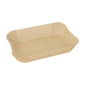 Backpapiere 22 cm x 14 cm x 4,5 cm braun für Heißluftfritteusen