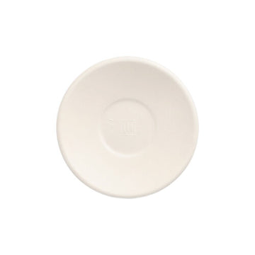 Teller Zuckerrohr "pure" rund Ø 9 cm · 1,3 cm weiss "Cella"
