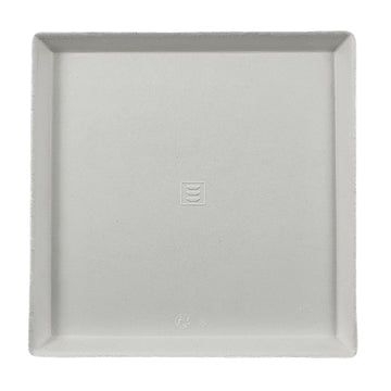 Teller Zuckerrohr "pure" eckig 12,5 cm x 12,5 cm x 1 cm weiss "Cella"