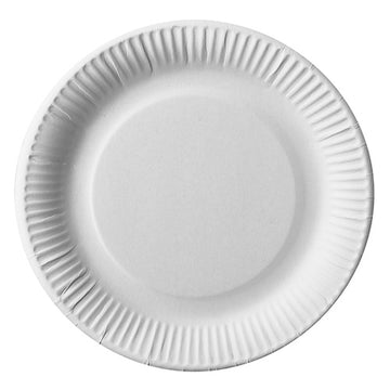 Teller, Pappe rund Ø 23 cm weiss