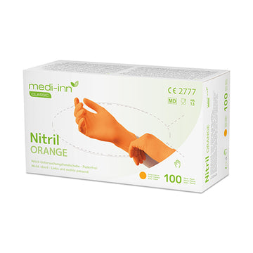 "Medi-Inn Classic" Handschuhe, Nitril puderfrei orange "Nitril Orange" Größe: L
