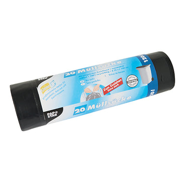 Müllsäcke mit Zugband, LDPE 120 l 100 cm x 70 cm schwarz