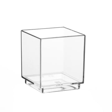 Fingerfood - Schalen, PS eckig 55 ml 4,7 cm x 4,2 cm x 4,2 cm glasklar