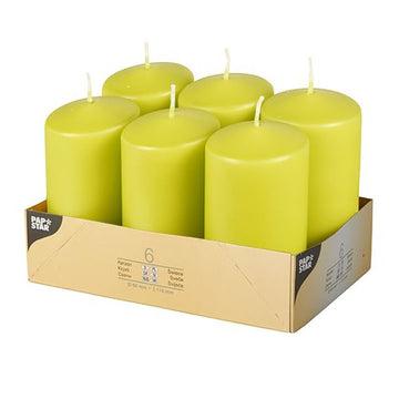 Stumpenkerzen Ø 60 mm · 115 mm kiwi