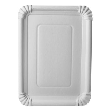 Teller, Pappe "pure" eckig 21,5 cm x 29 cm weiss