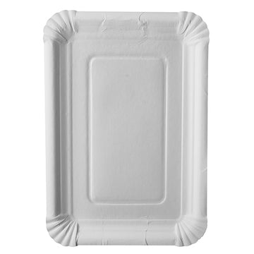 Teller, Pappe "pure" eckig 18 cm x 26 cm weiss