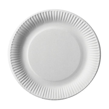 Teller, Pappe "pure" rund Ø 23 cm weiss