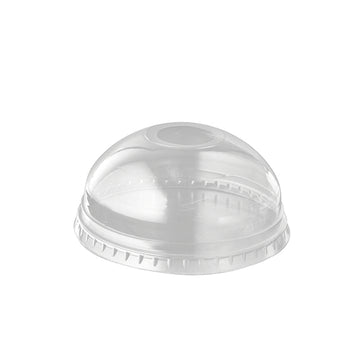 Dom-Deckel "Hurricane", PET rund Ø 9,5 cm · 4,5 cm glasklar mit Lochung