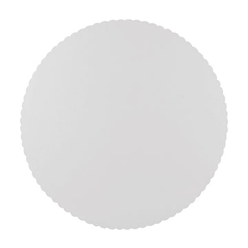 Tortenunterlagen, Pappe "pure" rund Ø 28 cm weiss mit gezacktem Rand