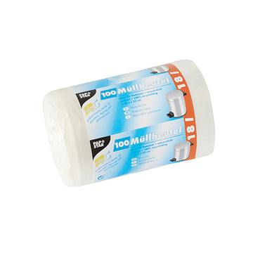Müllbeutel, HDPE 18 l 52 cm x 46 cm weiss