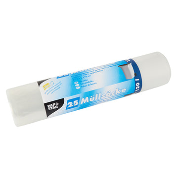 Müllsäcke, LDPE 120 l 110 cm x 70 cm transparent