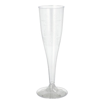 Stiel-Gläser für Sekt, PS 0,1 l Ø 4,8 cm · 19,9 cm glasklar einteilig