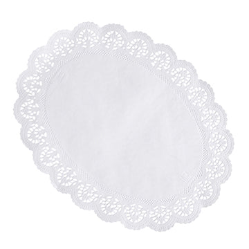 Tortenspitzen oval 36 cm x 28 cm weiss