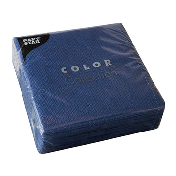 Servietten, 1-lagig 1/4-Falz 33 cm x 33 cm dunkelblau