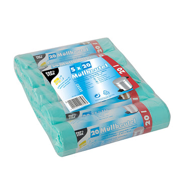 Müllbeutel, HDPE 20 l 50 cm x 45 cm mint