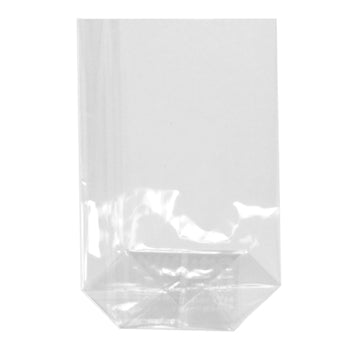 Bodenbeutel, PP 15 cm x 10 cm x 3,5 cm transparent