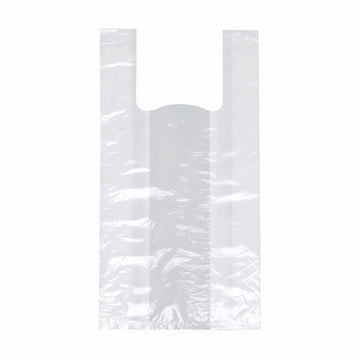 Hemdchen-Tragetaschen, HDPE 55 cm x 22 cm x 15 cm weiss mittel