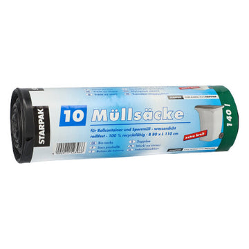Müllsäcke, LDPE 140 l 110 cm x 80 cm schwarz