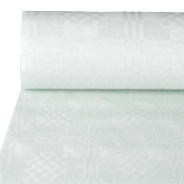 Papiertischtuch mit Damastprägung 100 m x 1 m weiss