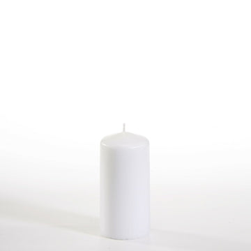 Stumpenkerze Ø 50 mm · 100 mm weiss