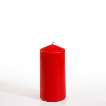 Stumpenkerze Ø 60 mm · 130 mm rot
