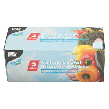 Gefrierbeutel, LLDPE 3 l 32 cm x 25 cm transparent in Faltschachtel