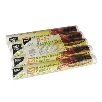 Blatt Butterbrotpapier 25 cm x 30 cm weiss