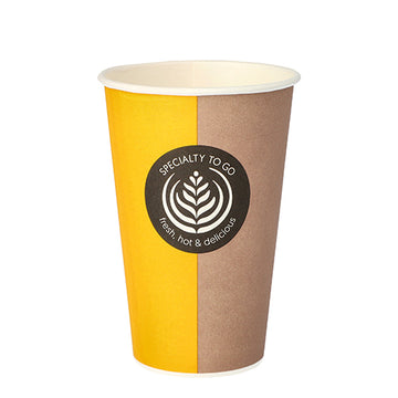 Trinkbecher, Pappe "To Go" 0,3 l Ø 8 cm · 11,6 cm "Barista Time"